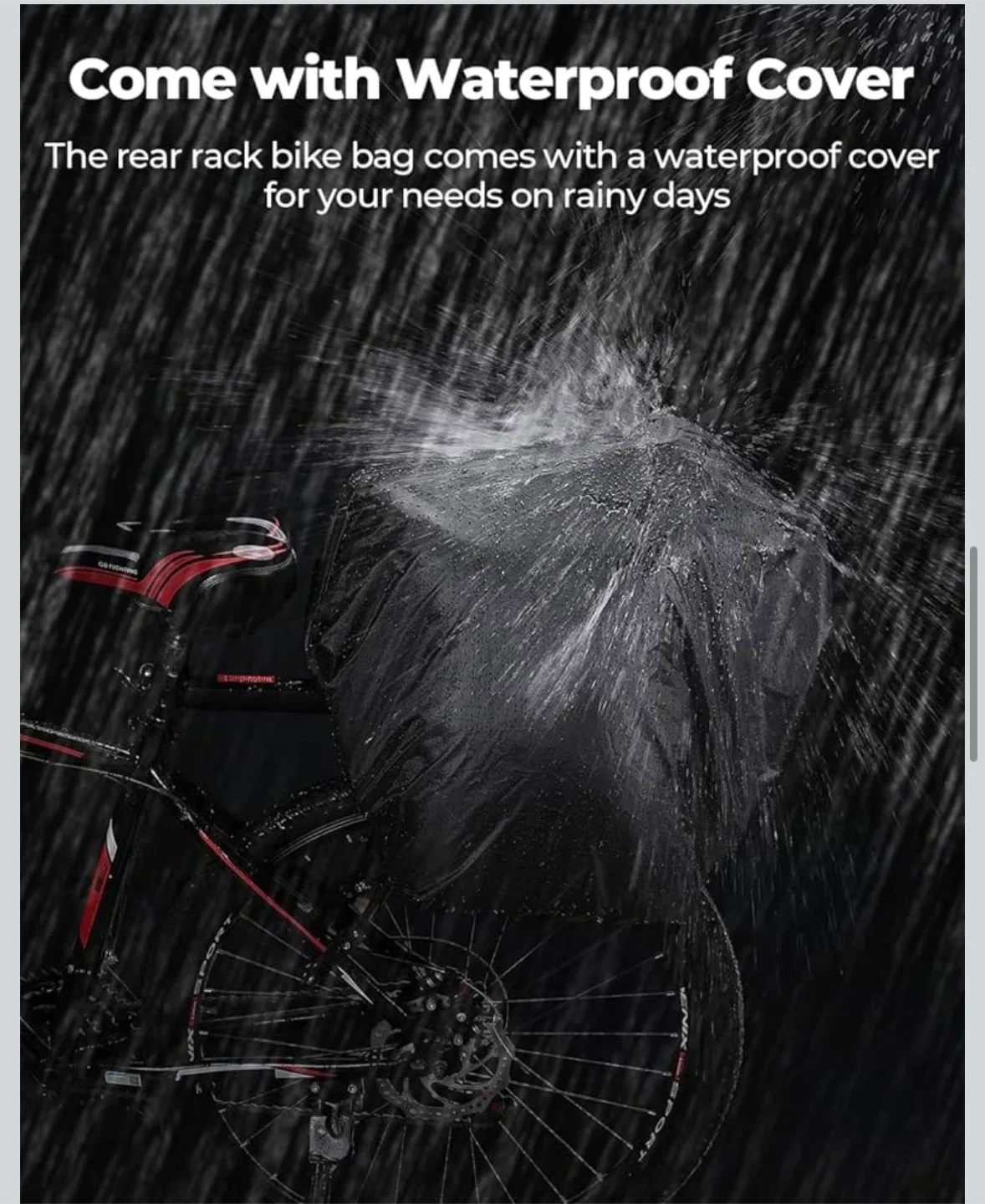 Kemi Moto Bike Rack Bag - Waterproof Cover image indicator(5)