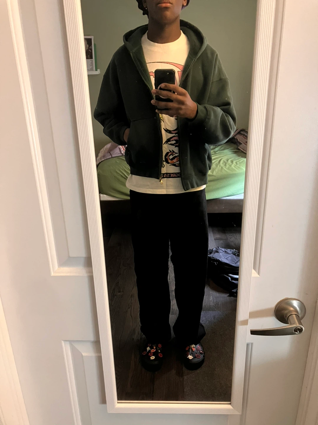 Green Full Zip Hoodie