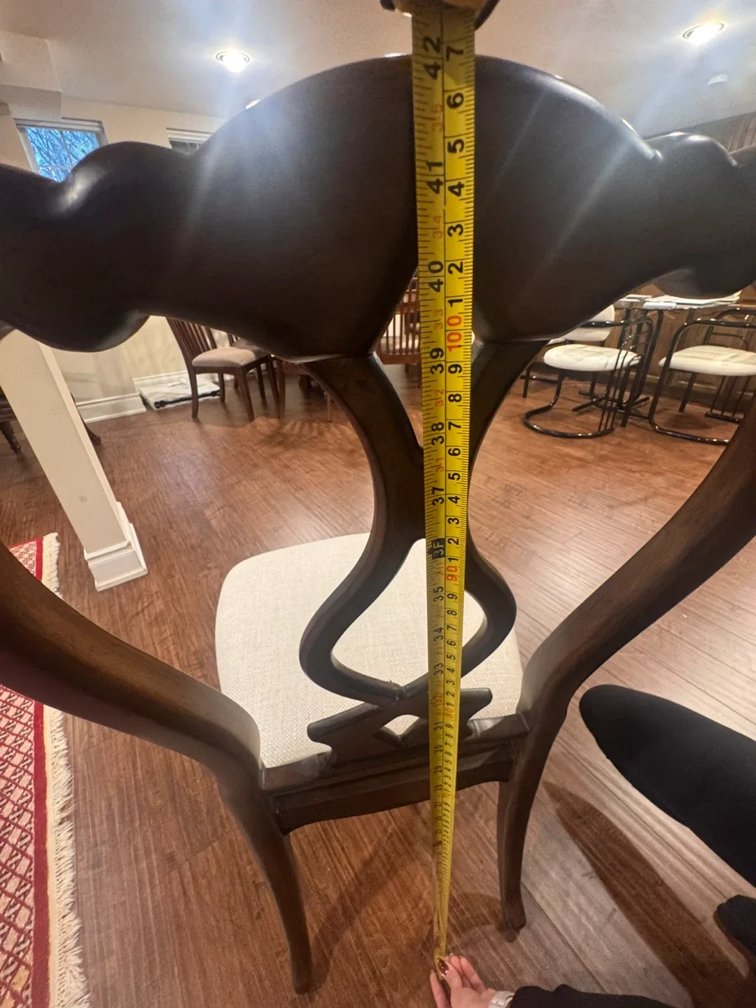 Wooden Dining Chairs with Fabric Seats image indicator(3)