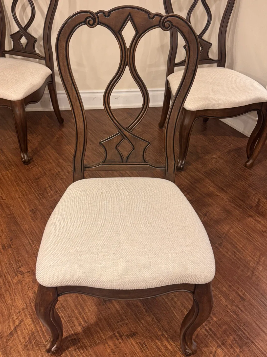 Wooden Dining Chairs with Fabric Seats image indicator(5)