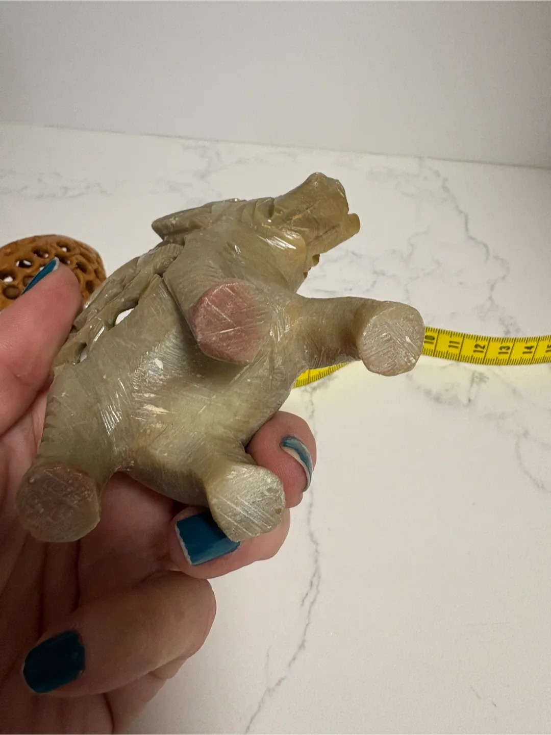 Carved Elephant Figurines (Set of 2) image indicator(4)