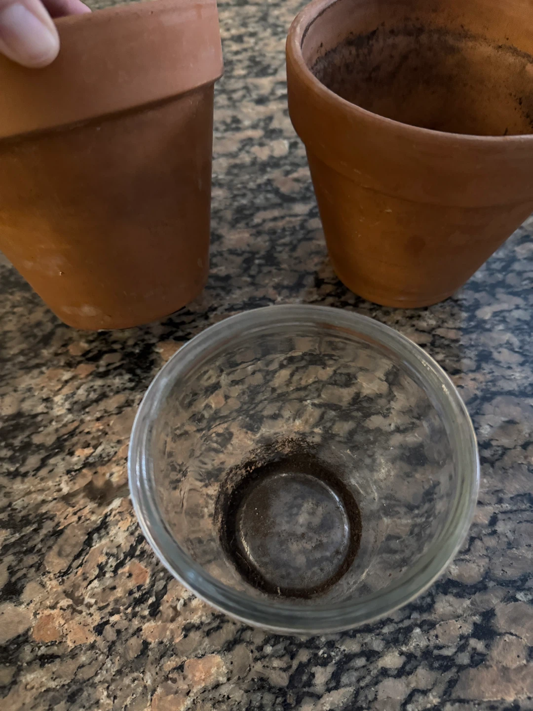 🥕 Terracotta Pots and Glass Bowl🥕