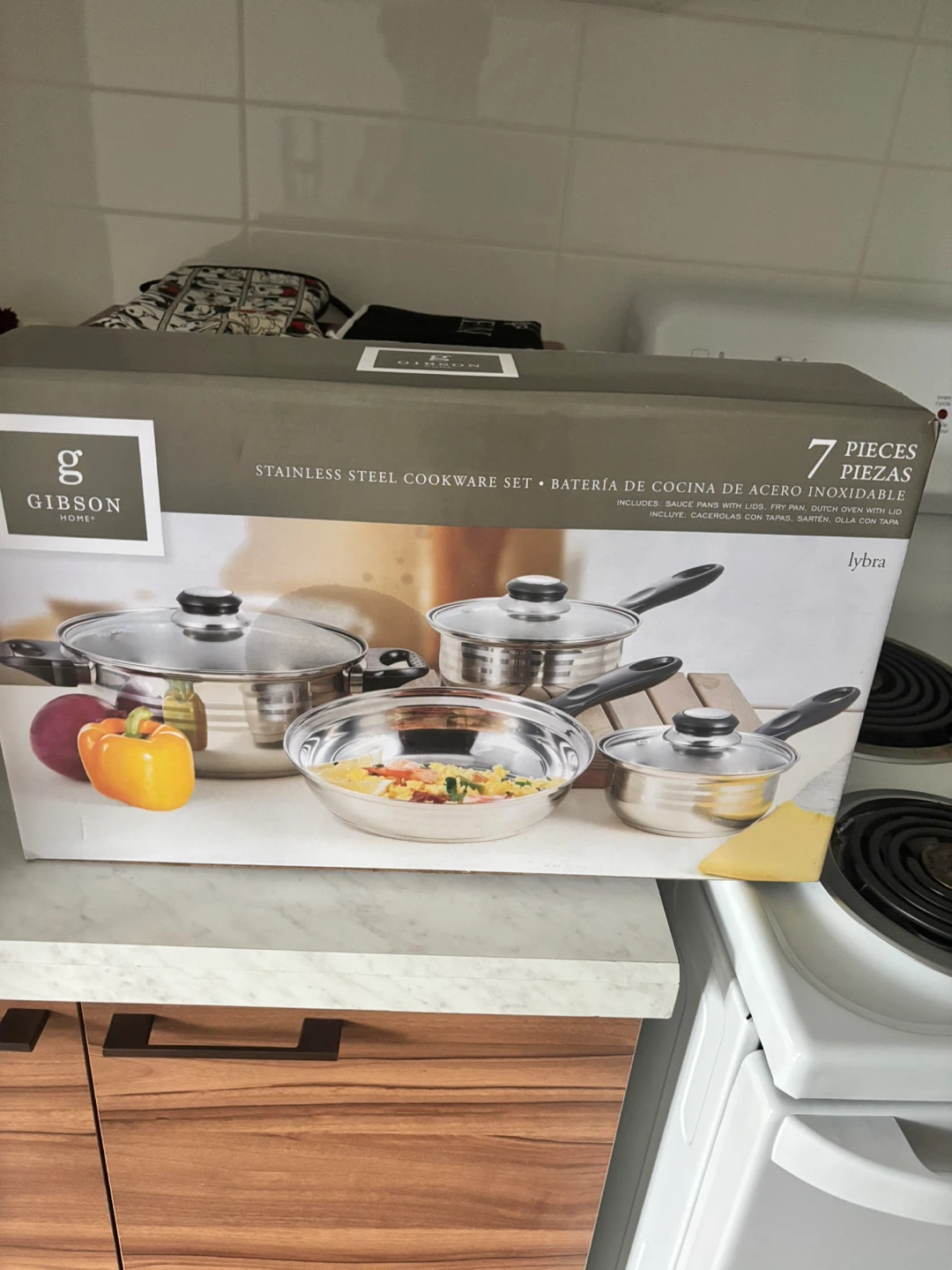 Gibson Home 7-Piece Stainless Steel Cookware Set