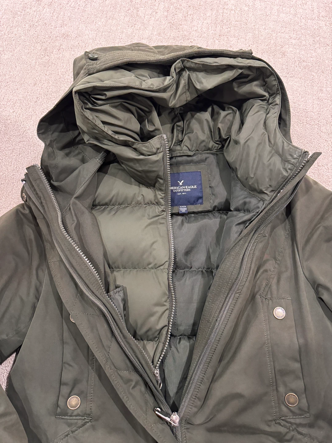 American Eagle Outfitter 3-in-1 parka Coat jacket - photo 3