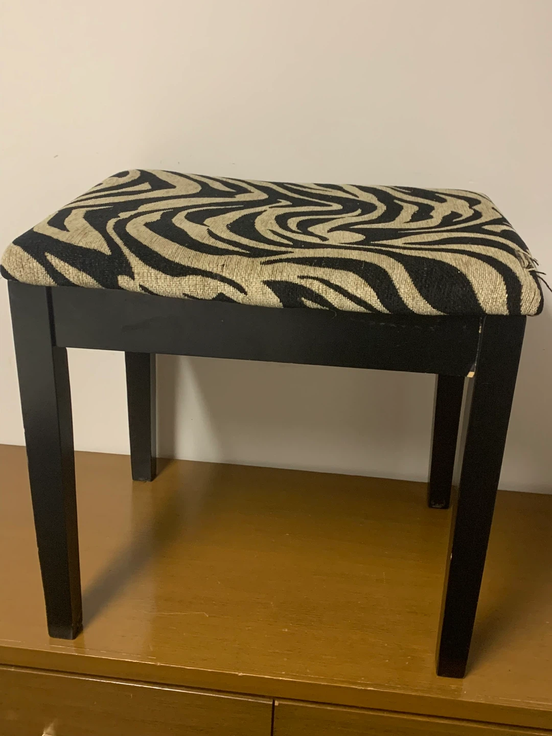 Zebra Print Stool