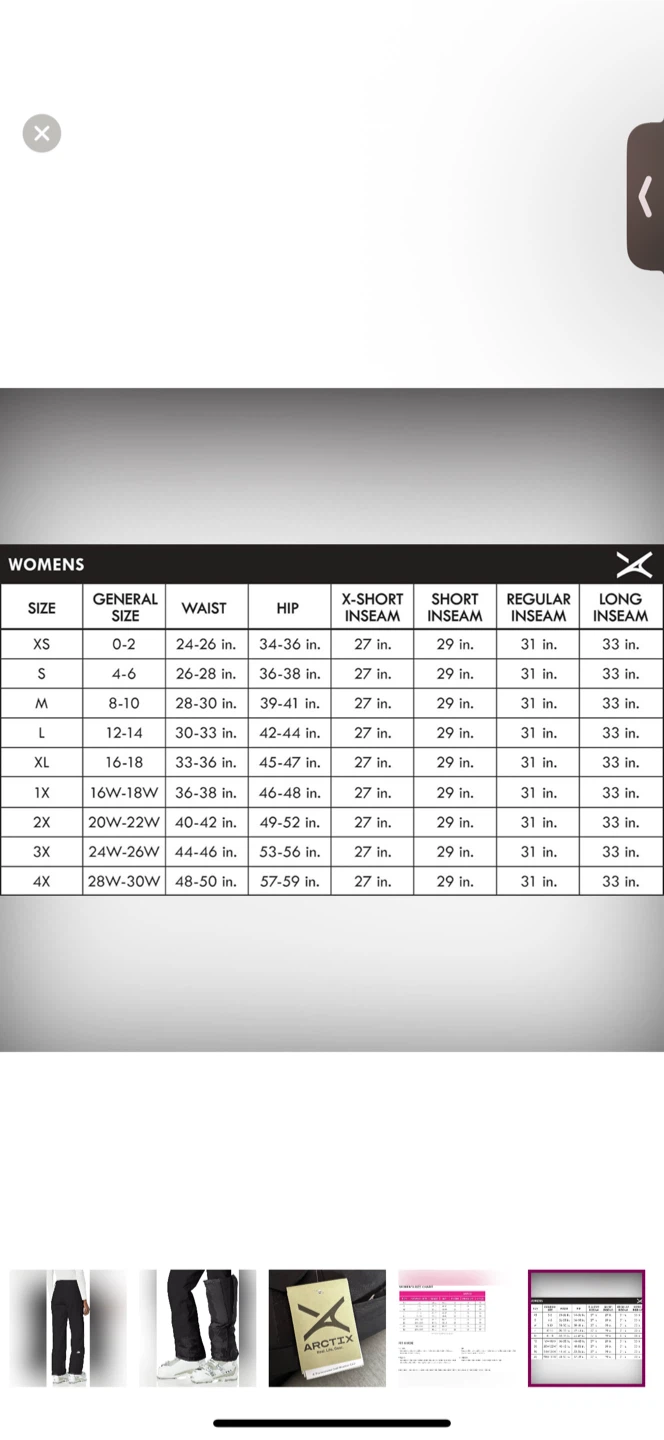 ARCTIX Women's Insulated Black Snow Pants (BNWT) - photo 5