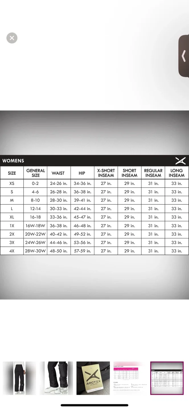 ARCTIX Women's Insulated Black Snow Pants (BNWT) image indicator(5)