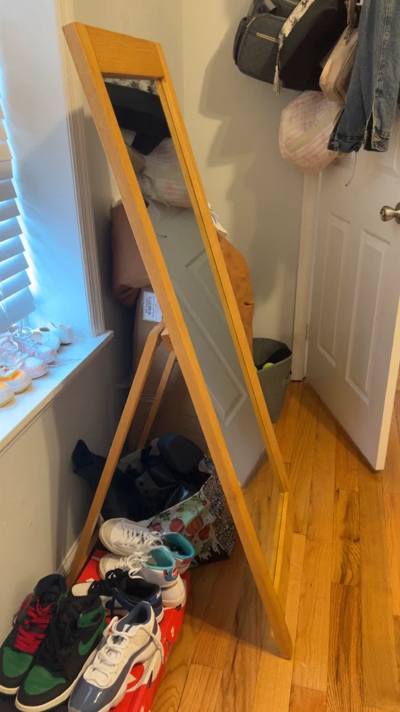 Wooden Framed Standing Mirror