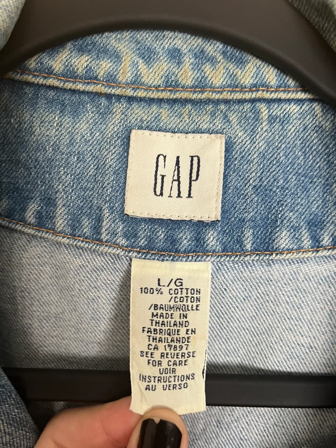 GAP Denim Jacket - Size L image indicator(5)
