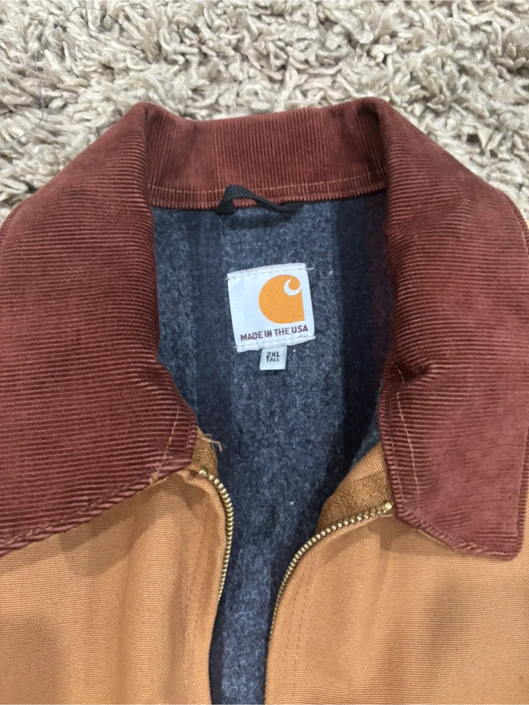 Carhartt Jacket, Brown, Size 2XL image indicator(3)