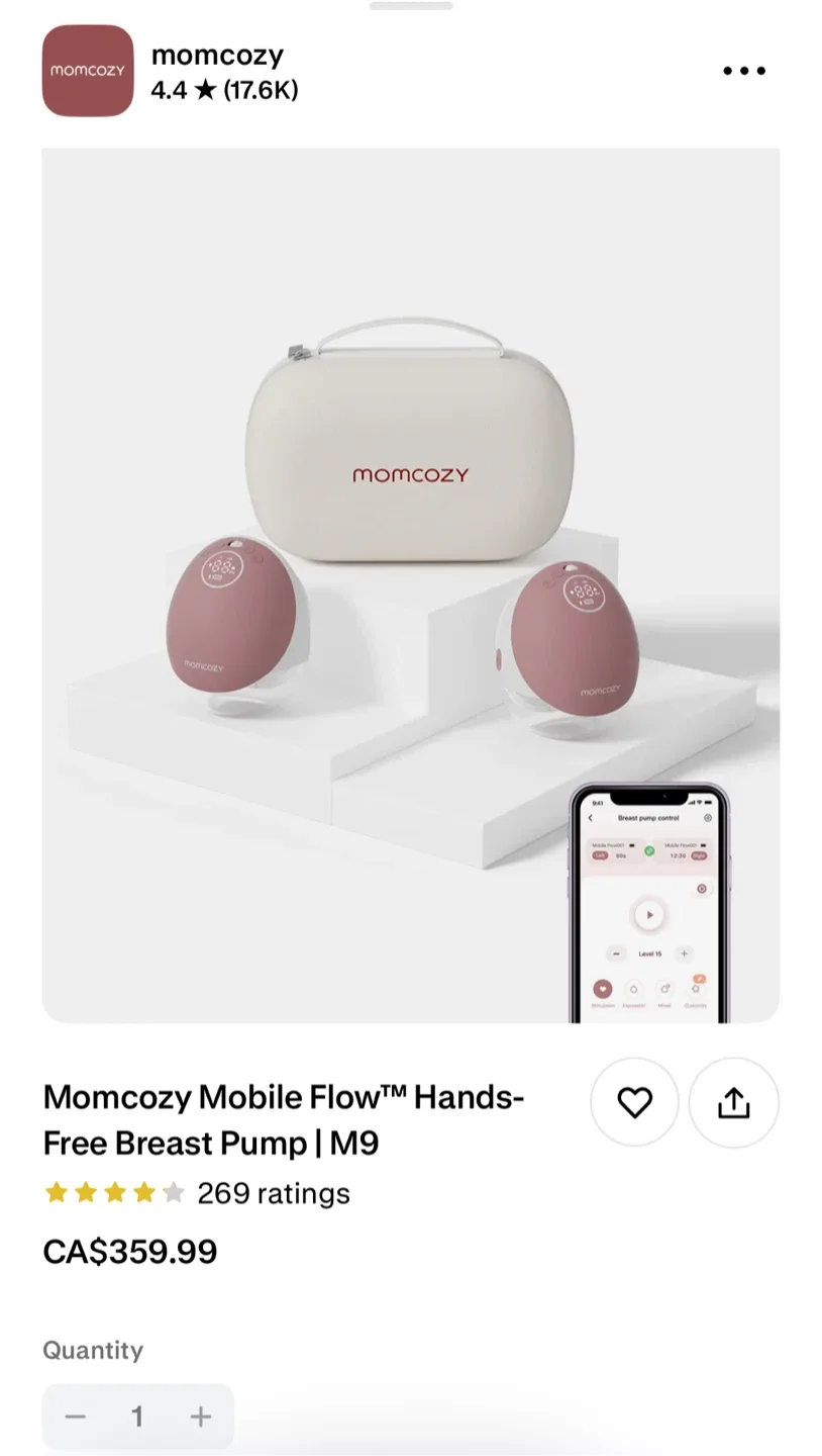 Momcozy Mobile Flow Hands-Free Breast Pump M9 image indicator(4)