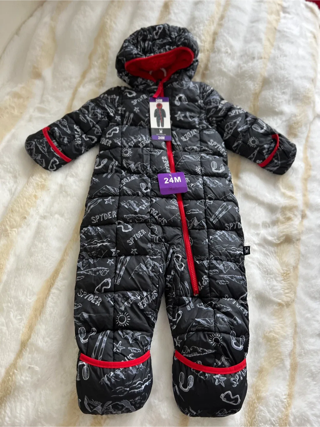 Spyder 24M Snowsuit - Black/Red image indicator(3)