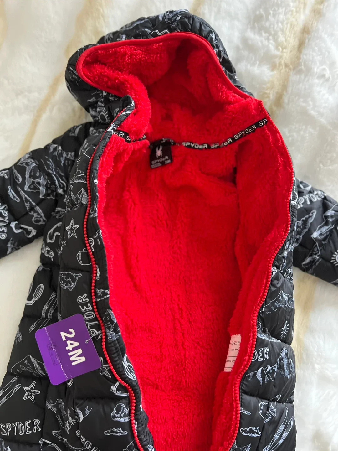 Spyder 24M Snowsuit - Black/Red image indicator(2)
