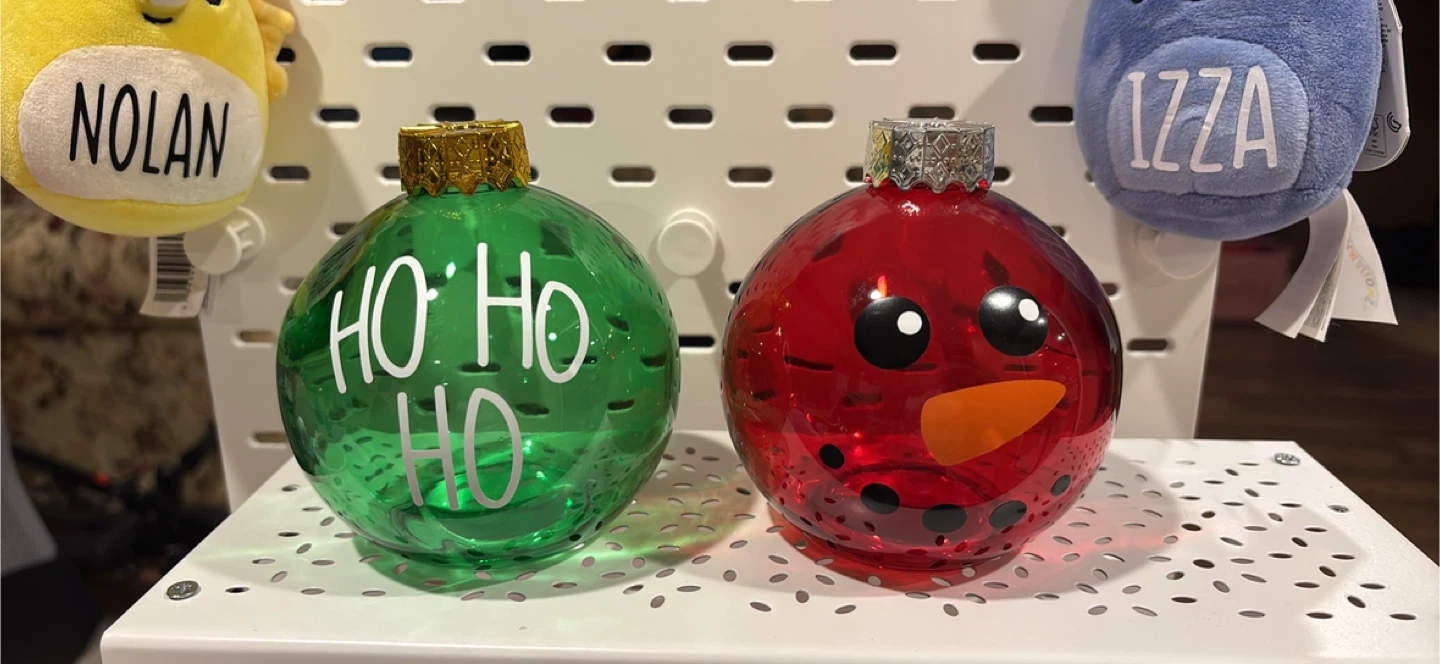 Christmas Ornaments cups - Green & Red
