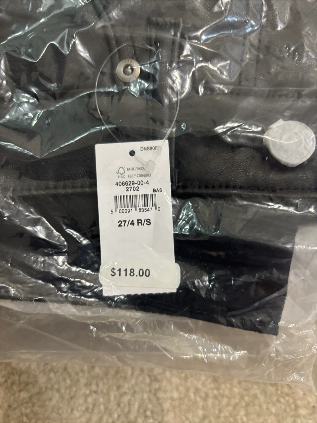 Women’s GAP vegan leather pants -size 27 - photo 3