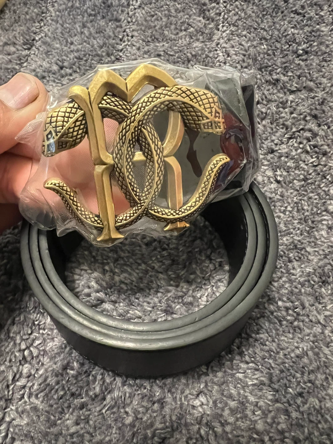 Black Belt with Gold Buckle - photo 2