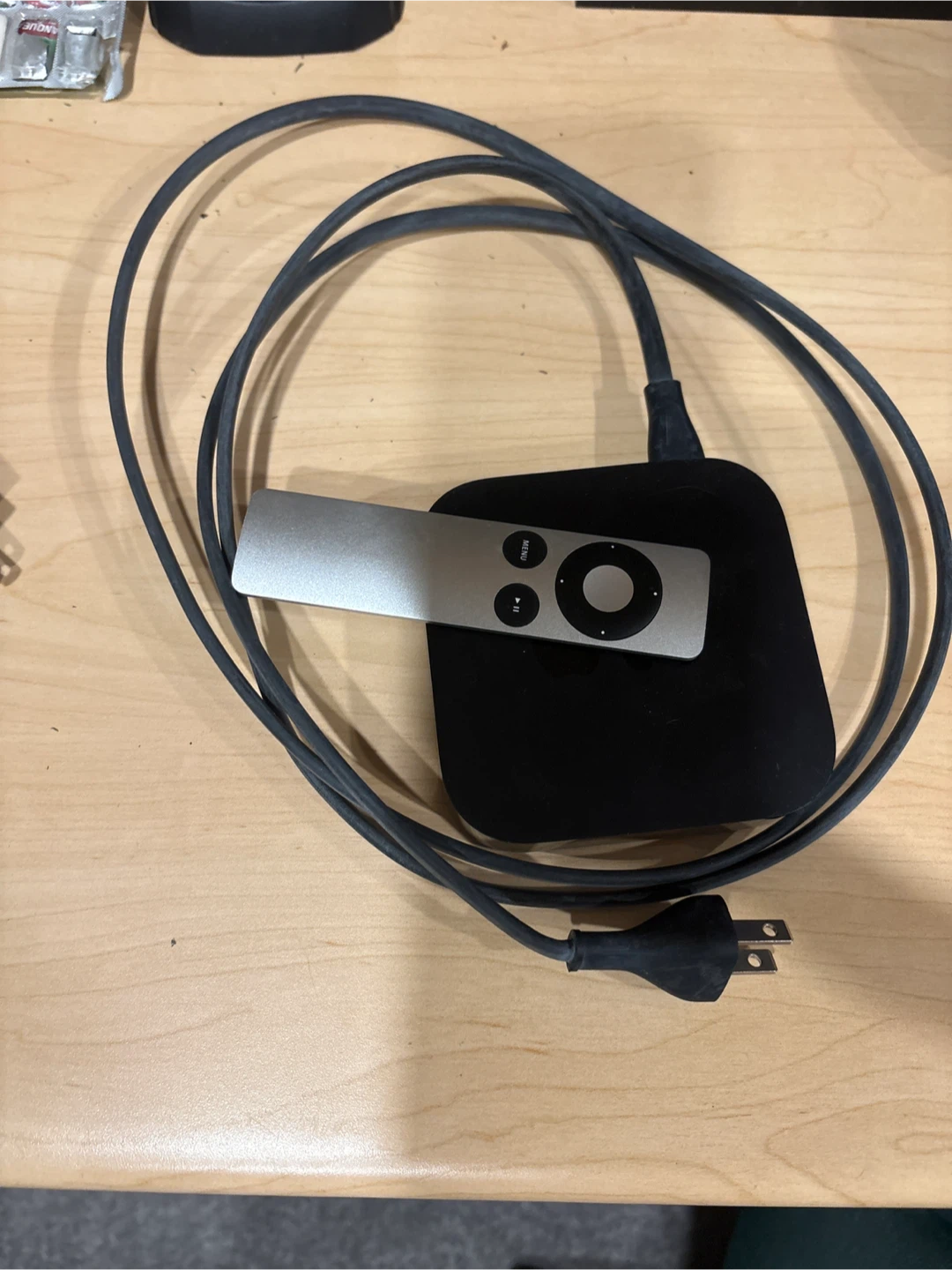 Apple TV with Remote and Power Cord