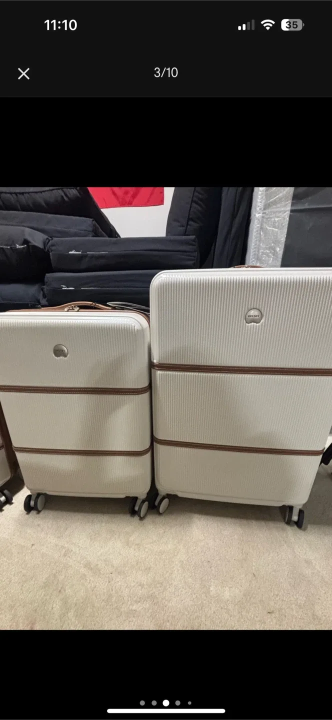 Set of brand New Delsey Paris Brigette luggage - $500 image indicator(3)