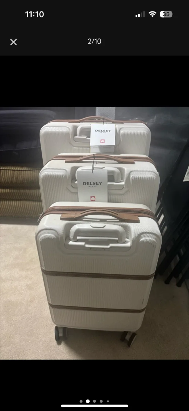 Set of brand New Delsey Paris Brigette luggage - $500 image indicator(2)
