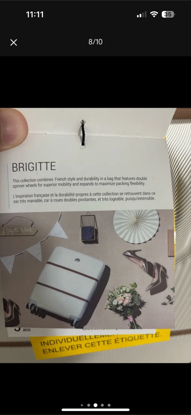 Set of brand New Delsey Paris Brigette luggage - $500 image indicator(8)