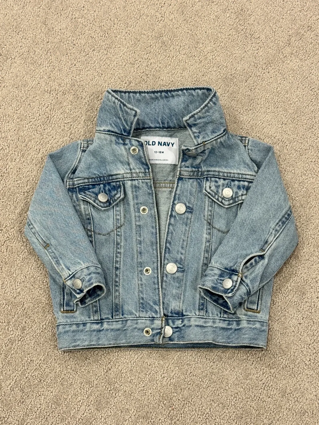 Old navy denim jacket girl 12-18M