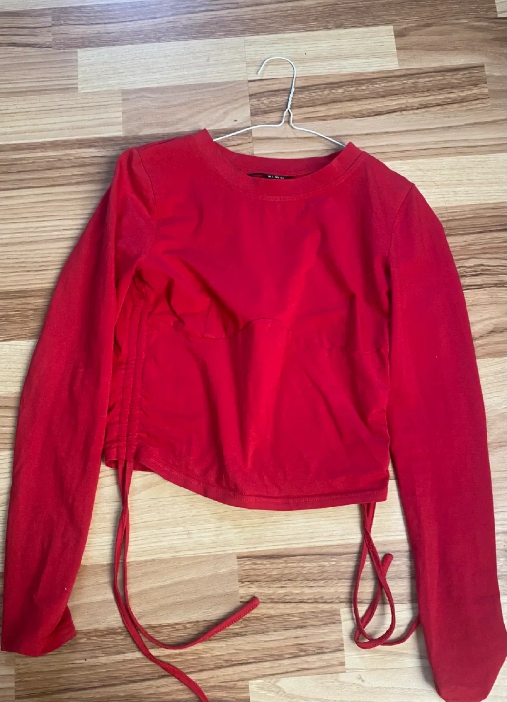 Red Long Sleeve Top