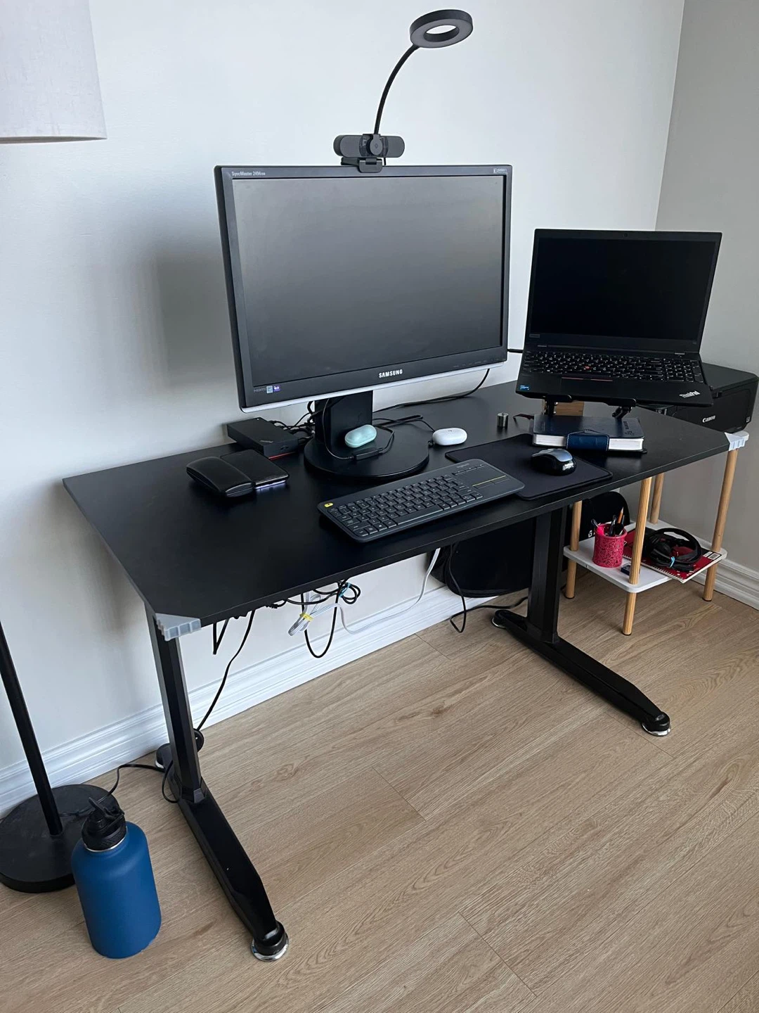 Black Adjustable Height Desk - photo 2