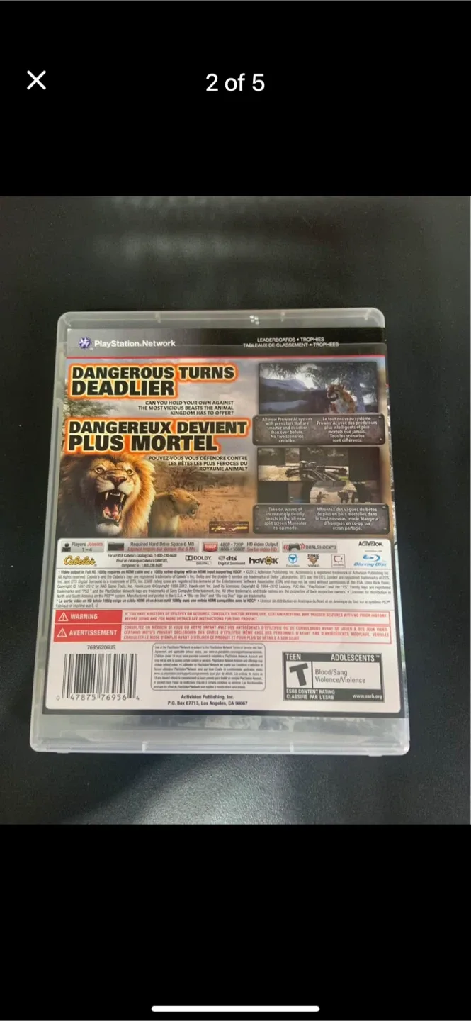 Cabela's Dangerous Hunts 2013 for PS3 image indicator(3)