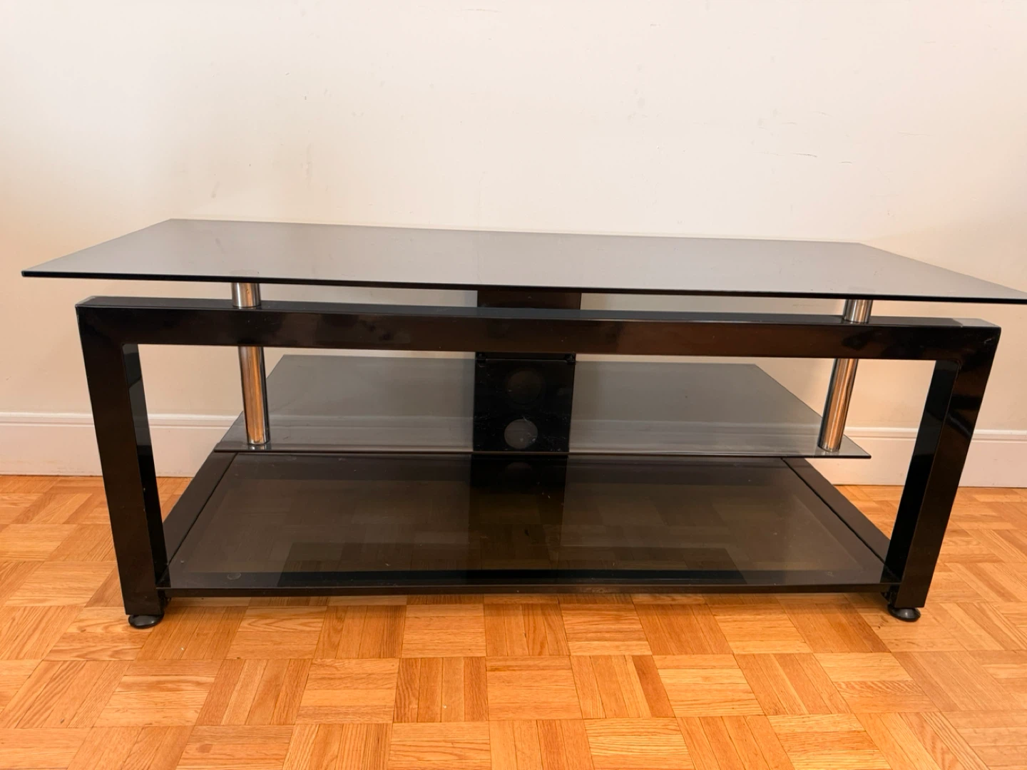 Black glass tv stand - photo 3