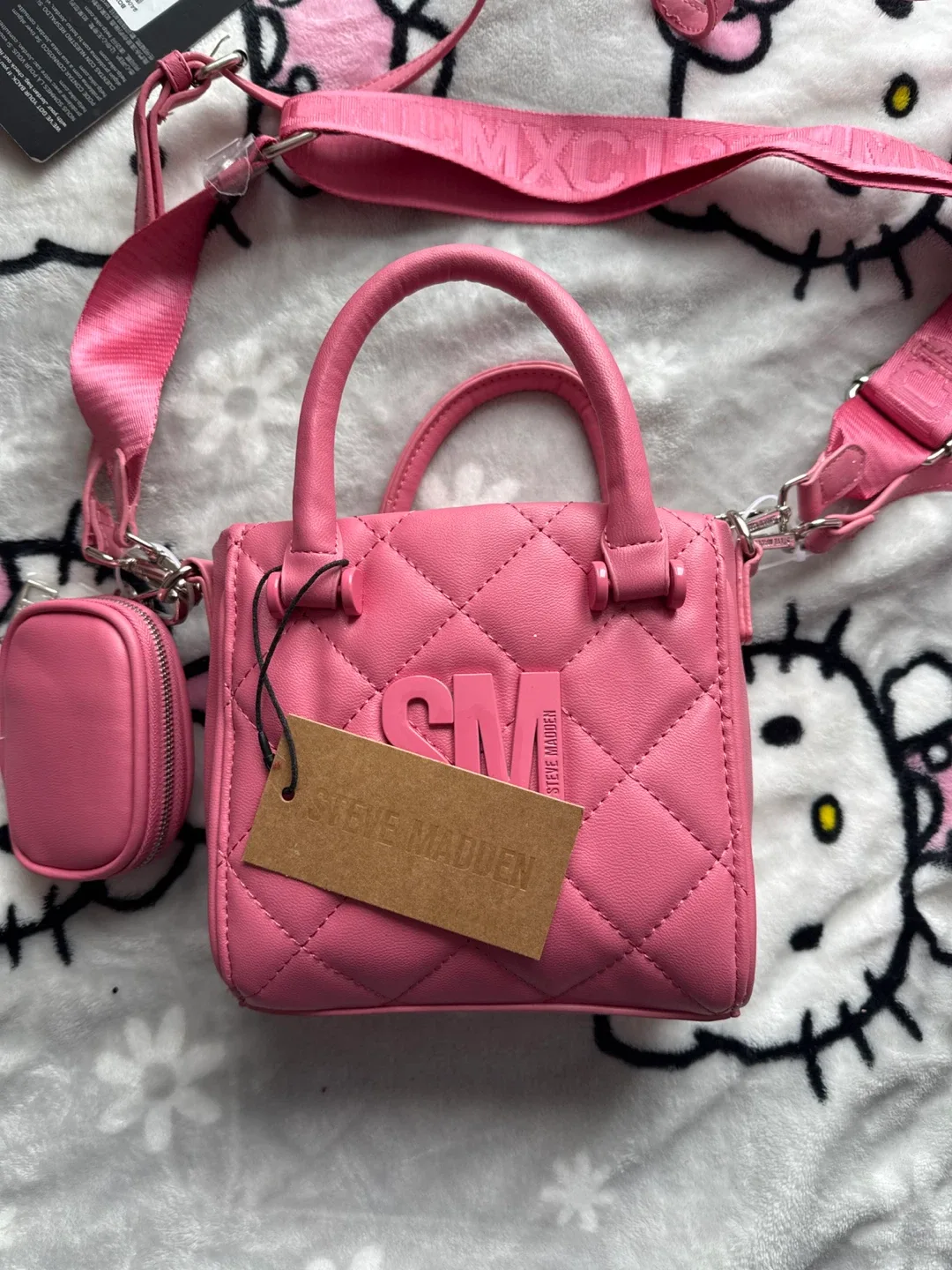 New Steve Madden Micro Tote Bag - Pink image indicator(2)
