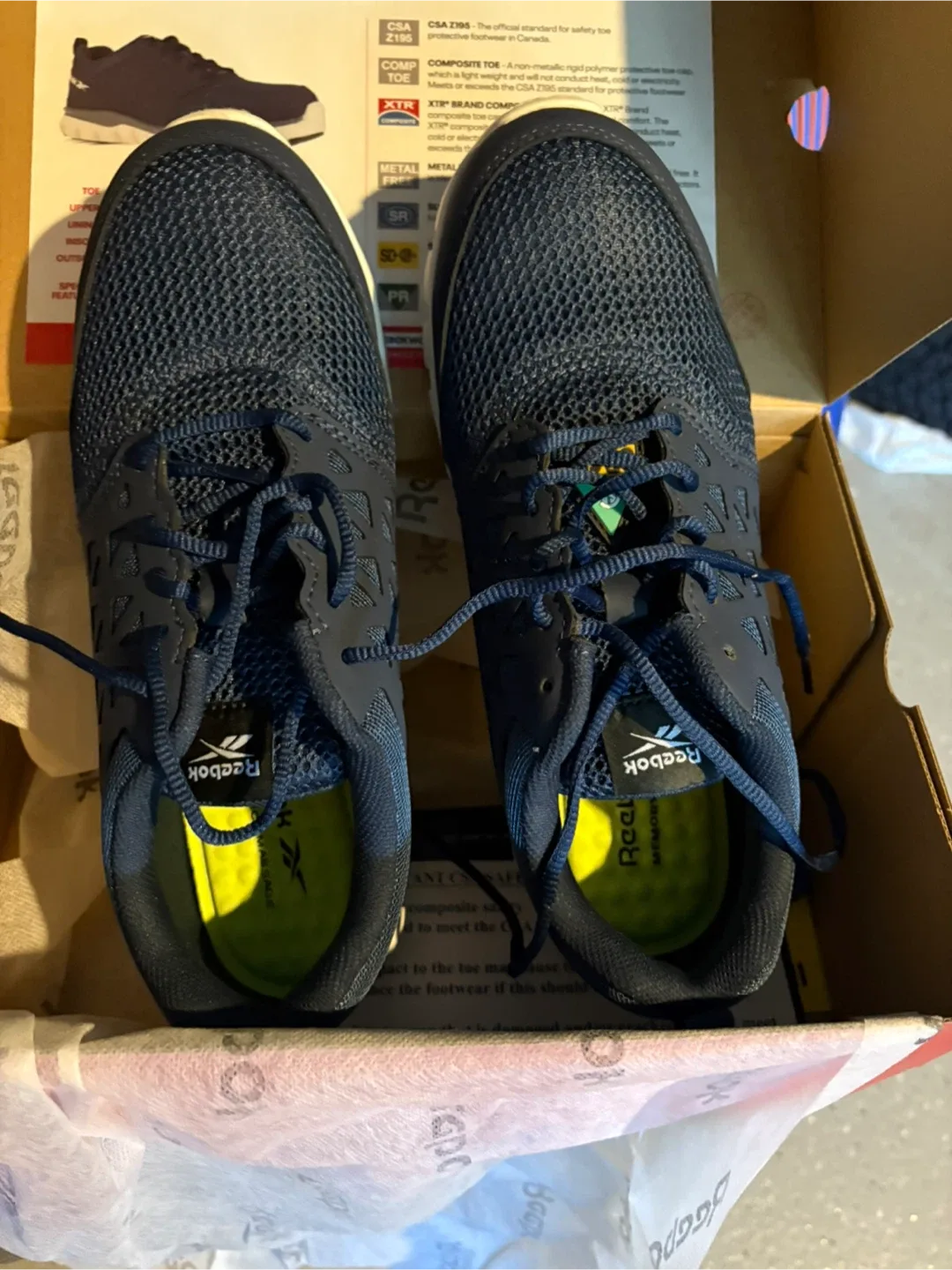 Reebok Sublite SD Composite Toe Safety Shoes - Size 8.5W image indicator(2)