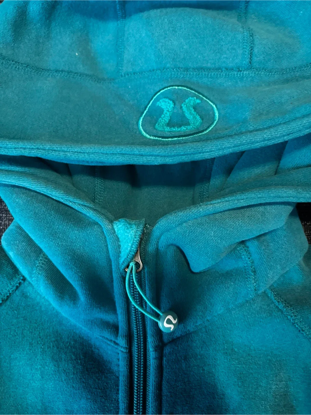 Vintage Lululemon Hoodie Teal - Small/Medium image indicator(3)