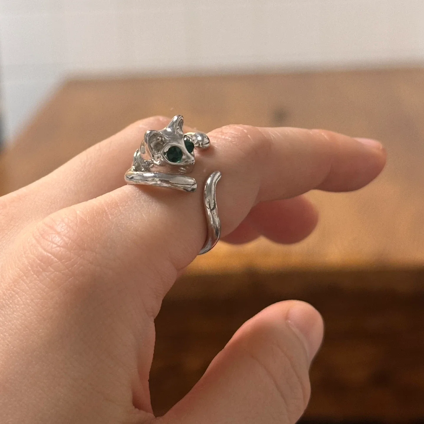 Cute Cat Ring - Adjustable