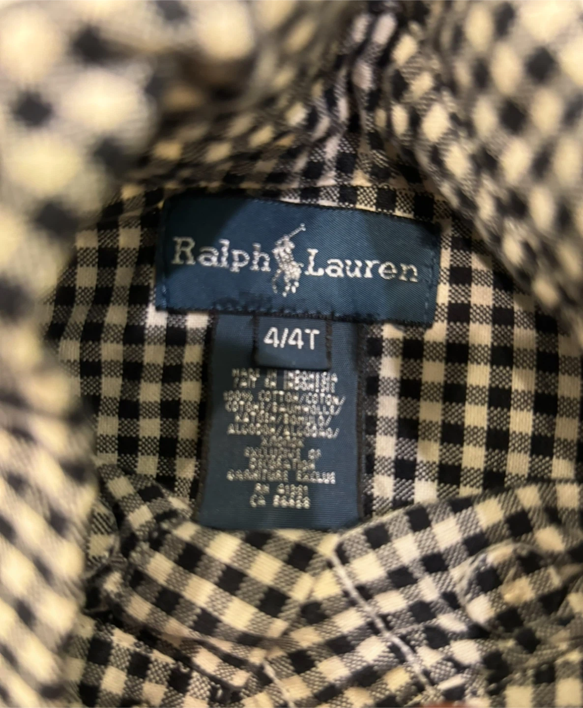Ralph Lauren Checkered Shirt - Size 4/4T - photo 3