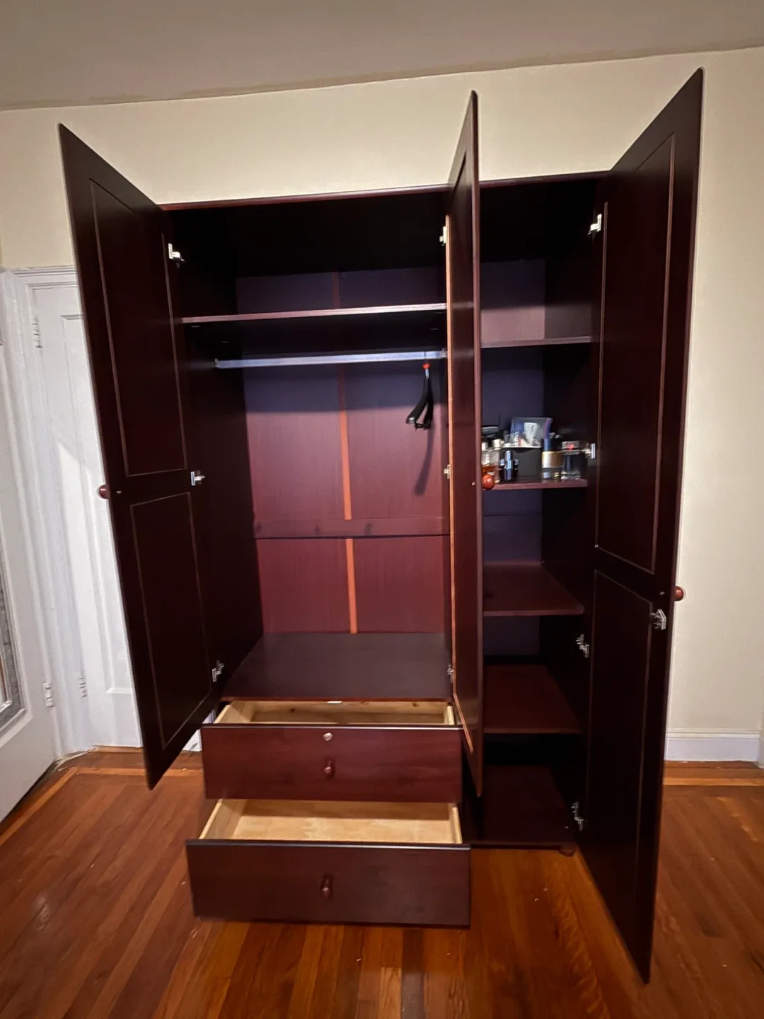 Wooden Armoire with Mirror image indicator(6)