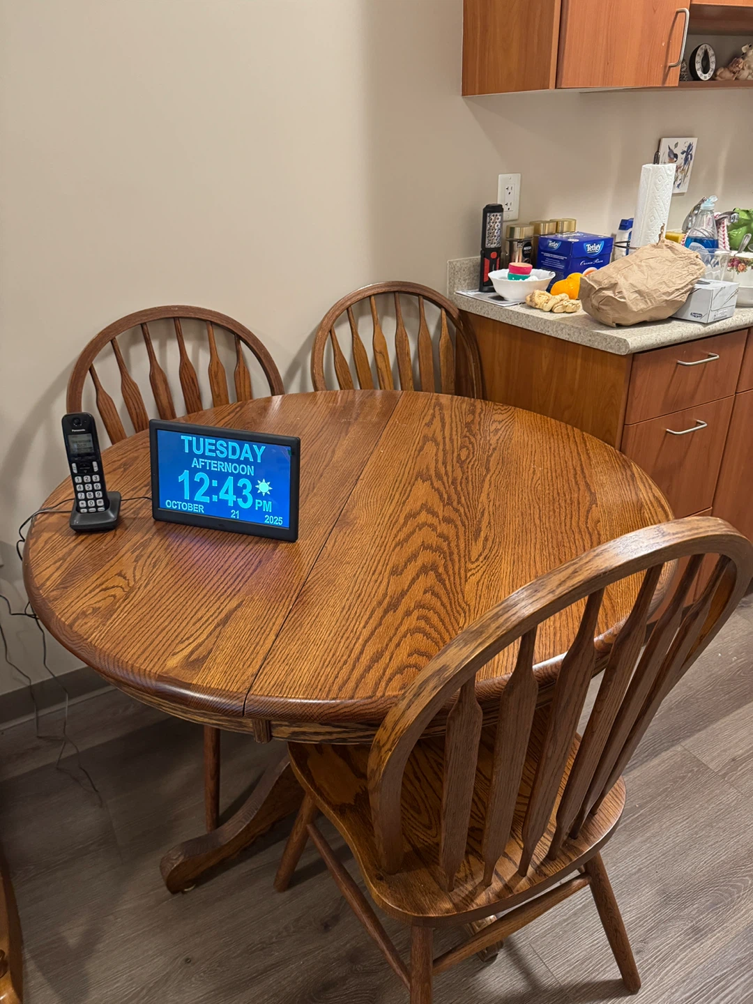 Oak Dining Table with 4 Chairs