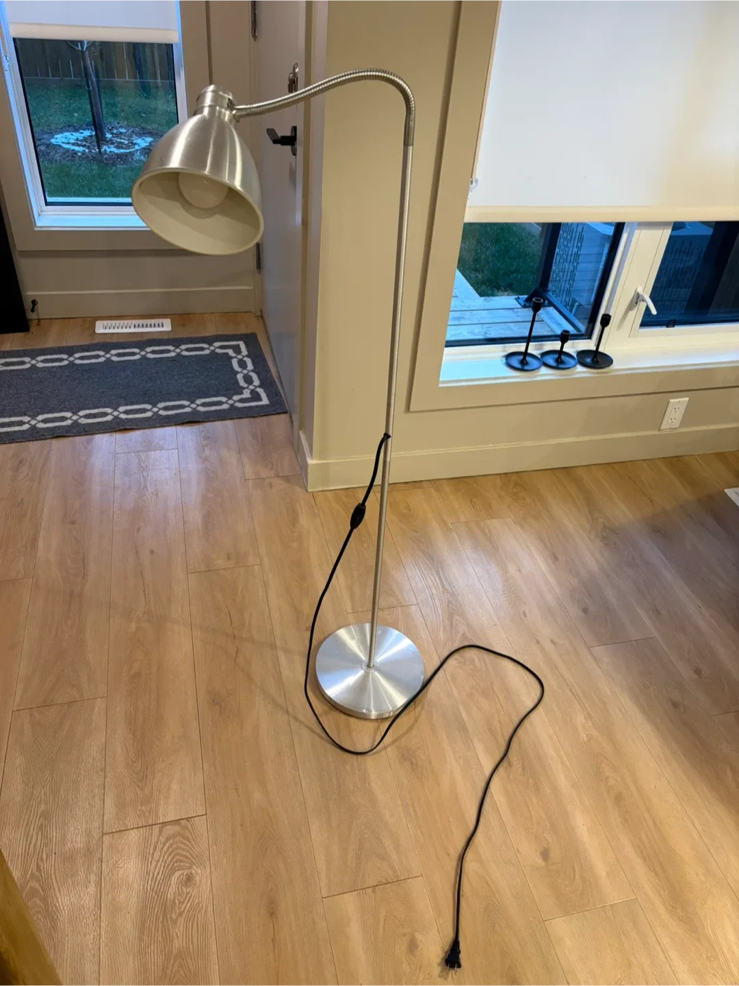 Silver Floor Lamp
