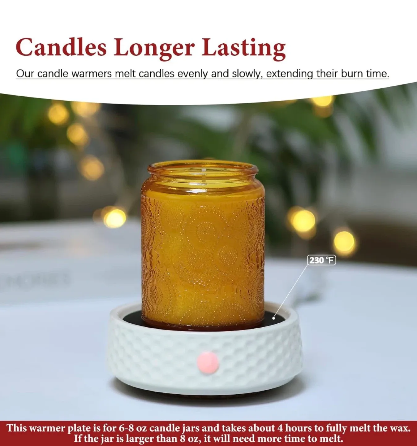 Coffee/Tea/Candle Mug Warmer - Black image indicator(3)