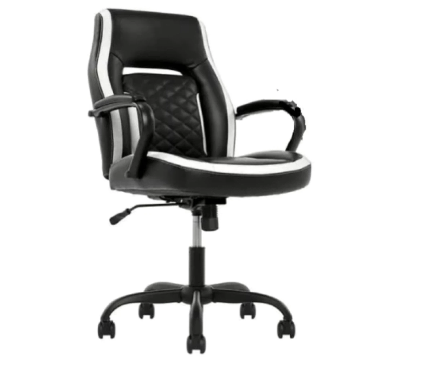 Black & White Gaming/Office task Chair(quilt)