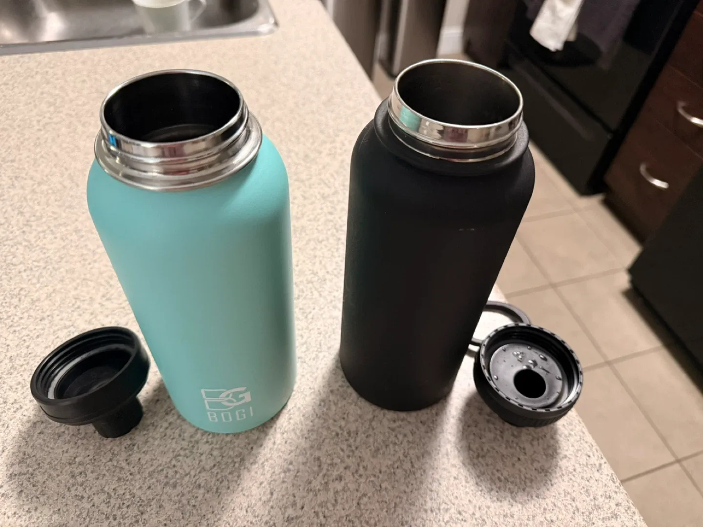 2 Stainless Steel Fitness Bottles – Plastic-Free thumbnail