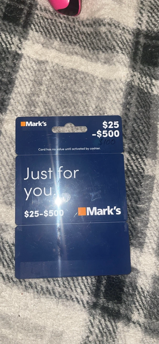 Mark's Giftcard $100
