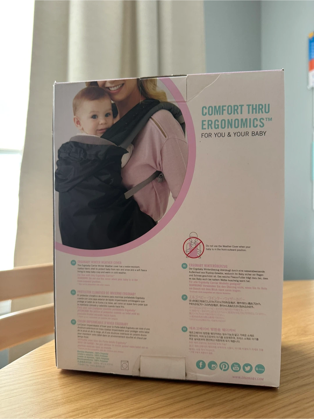 Ergobaby Winter Weather Cover - Like New! - photo 2