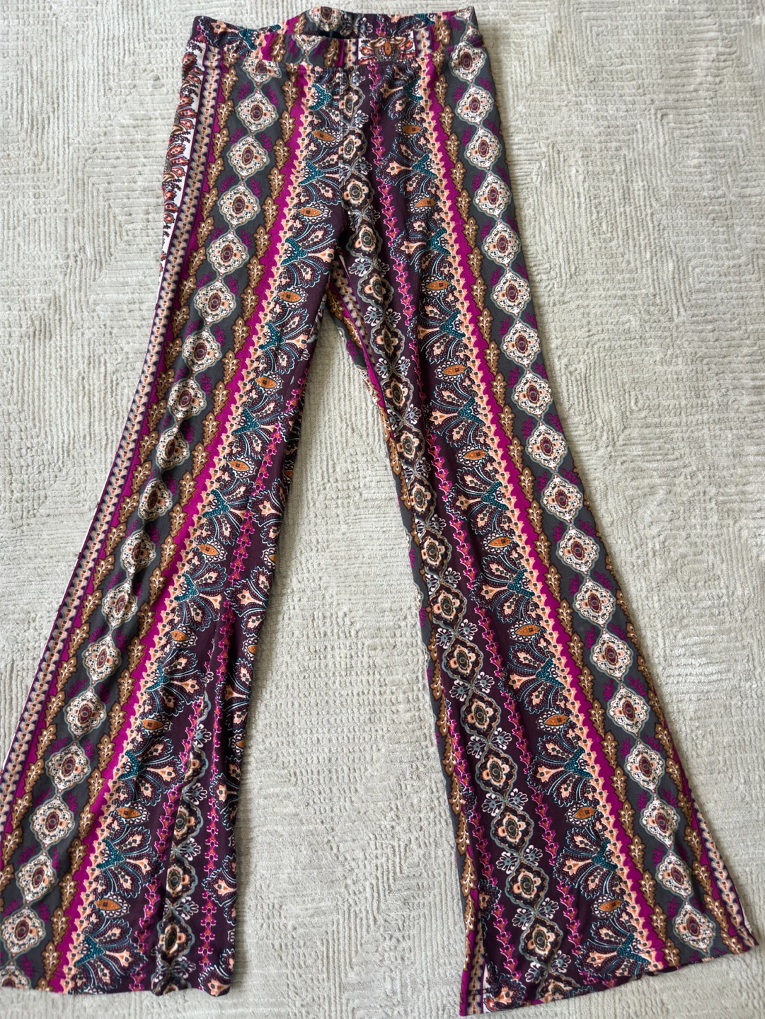 Fashion Nova Patterned Flare Pants