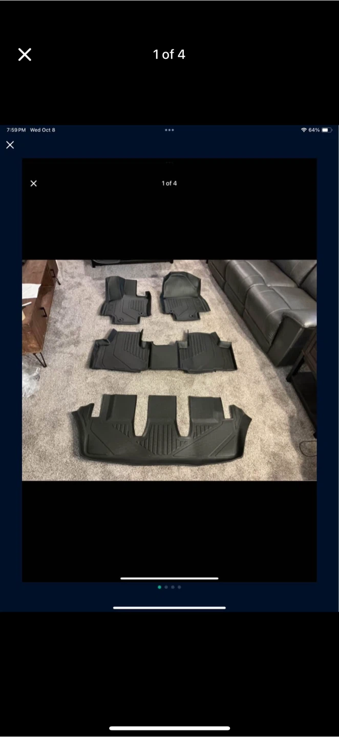 Toyota Grand Highlander 7 Seat All Weather Floor Liners/Mats