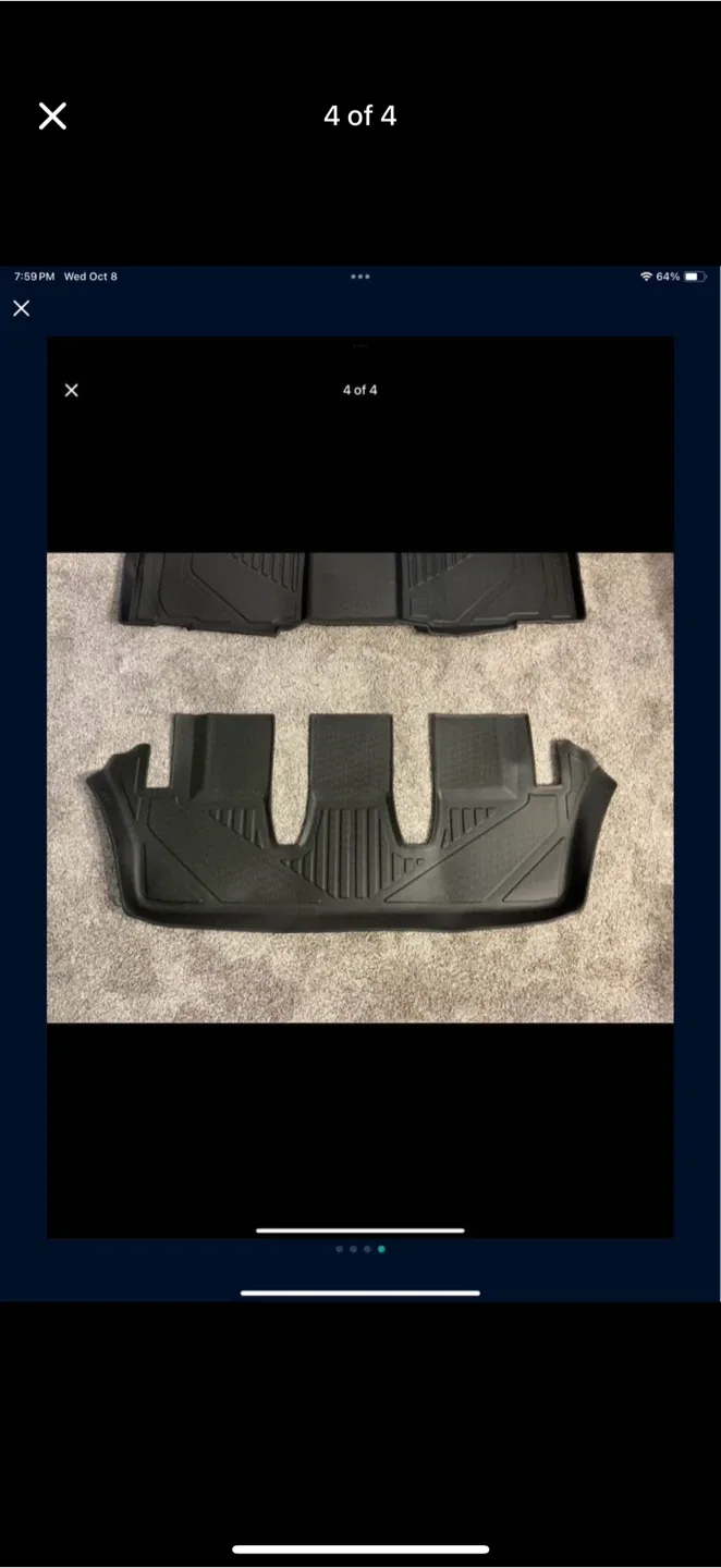 Toyota Grand Highlander 7 Seat All Weather Floor Liners/Mats image indicator(4)