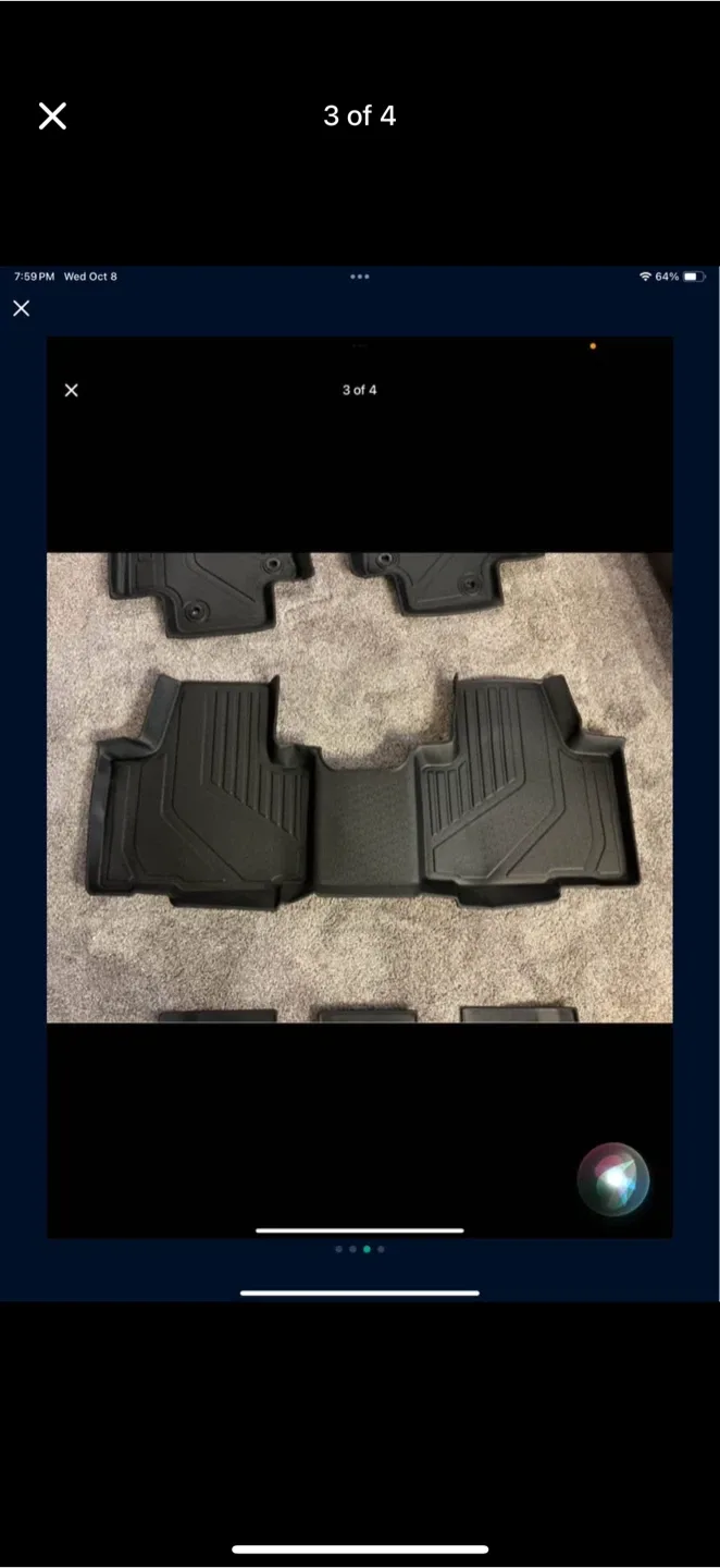 Toyota Grand Highlander 7 Seat All Weather Floor Liners/Mats image indicator(3)