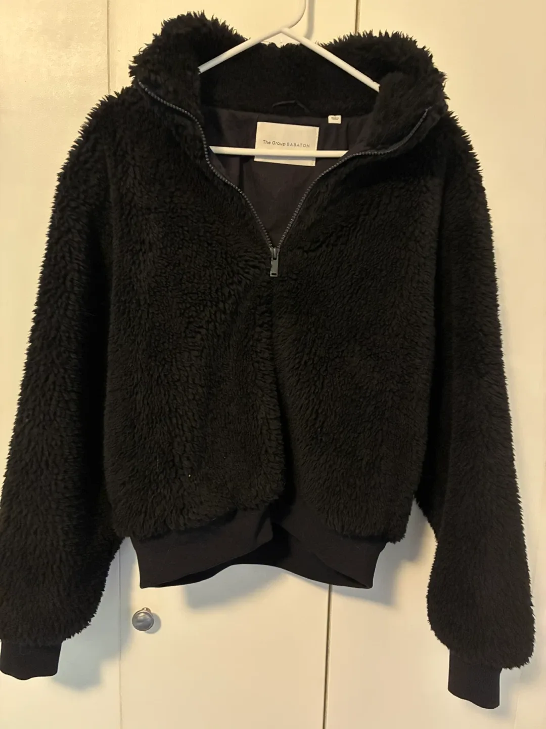 Babaton Faux Fur teddy  Jacket - Size M