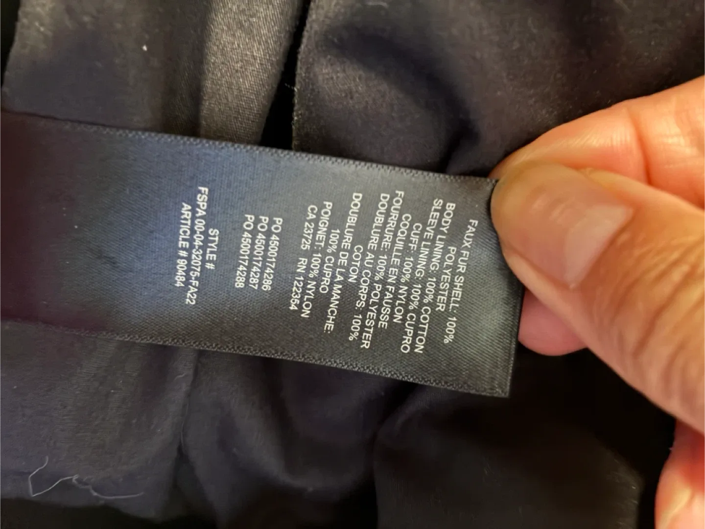 Babaton Faux Fur teddy  Jacket - Size M image indicator(5)