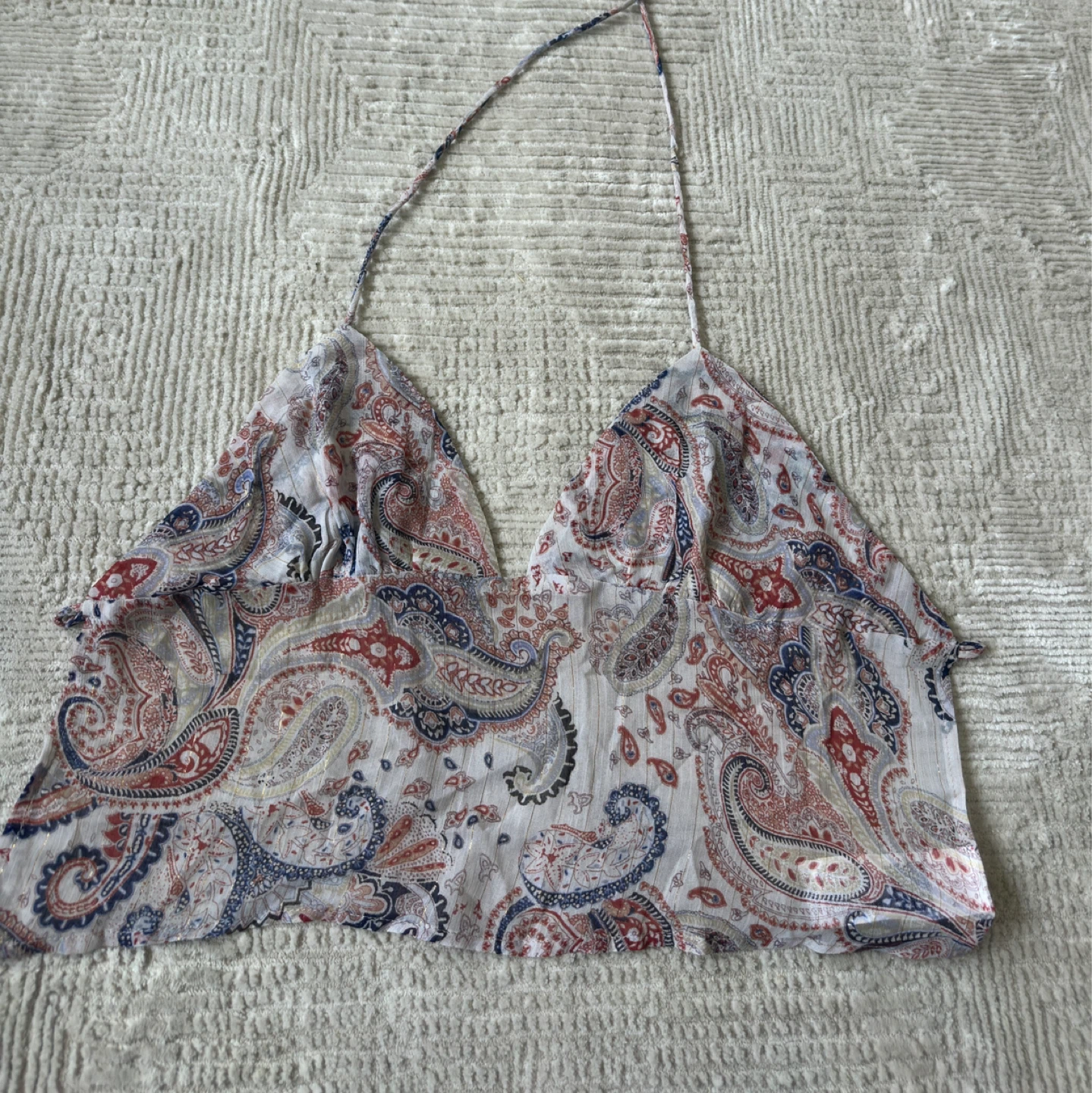 Paisley Halter Top