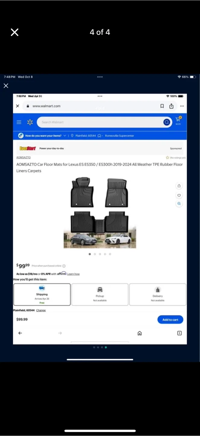 Lexus ES350 / ES300h 19-24 All Weather Floor Liners image indicator(4)